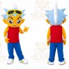 Spiky Hair Boy Mascot Costume