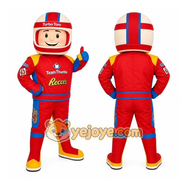 Race Car Driver Mascot Costume