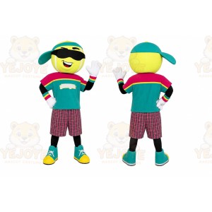 Sunglasses Boy Mascot Costume