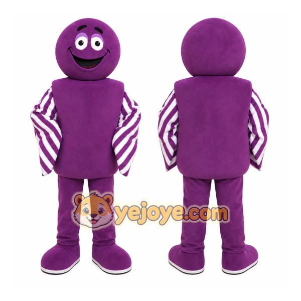 Purple Character Mascot Costume