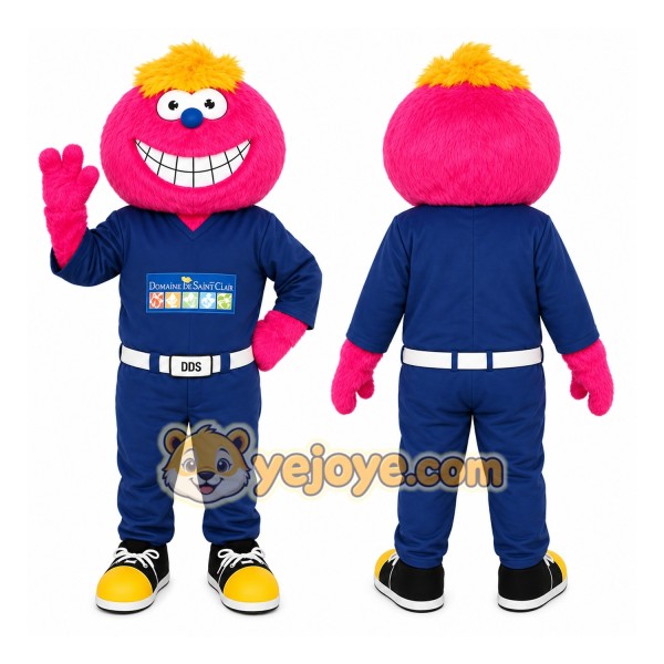 Pink Monster Mascot Costume