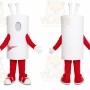 White Cylinder Mascot Costume