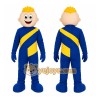 Blue Yellow Runner Mascot Costume Blue Yellow Runner Mascot Costume