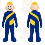 Blue Yellow Runner Mascot Costume