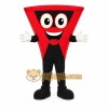 Red Triangle Mascot Costume Red Triangle Mascot Costume