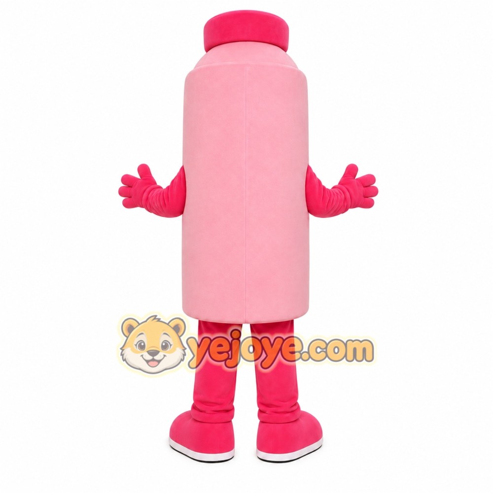 Pink Bottle Mascot Costume Pink Bottle Mascot Costume