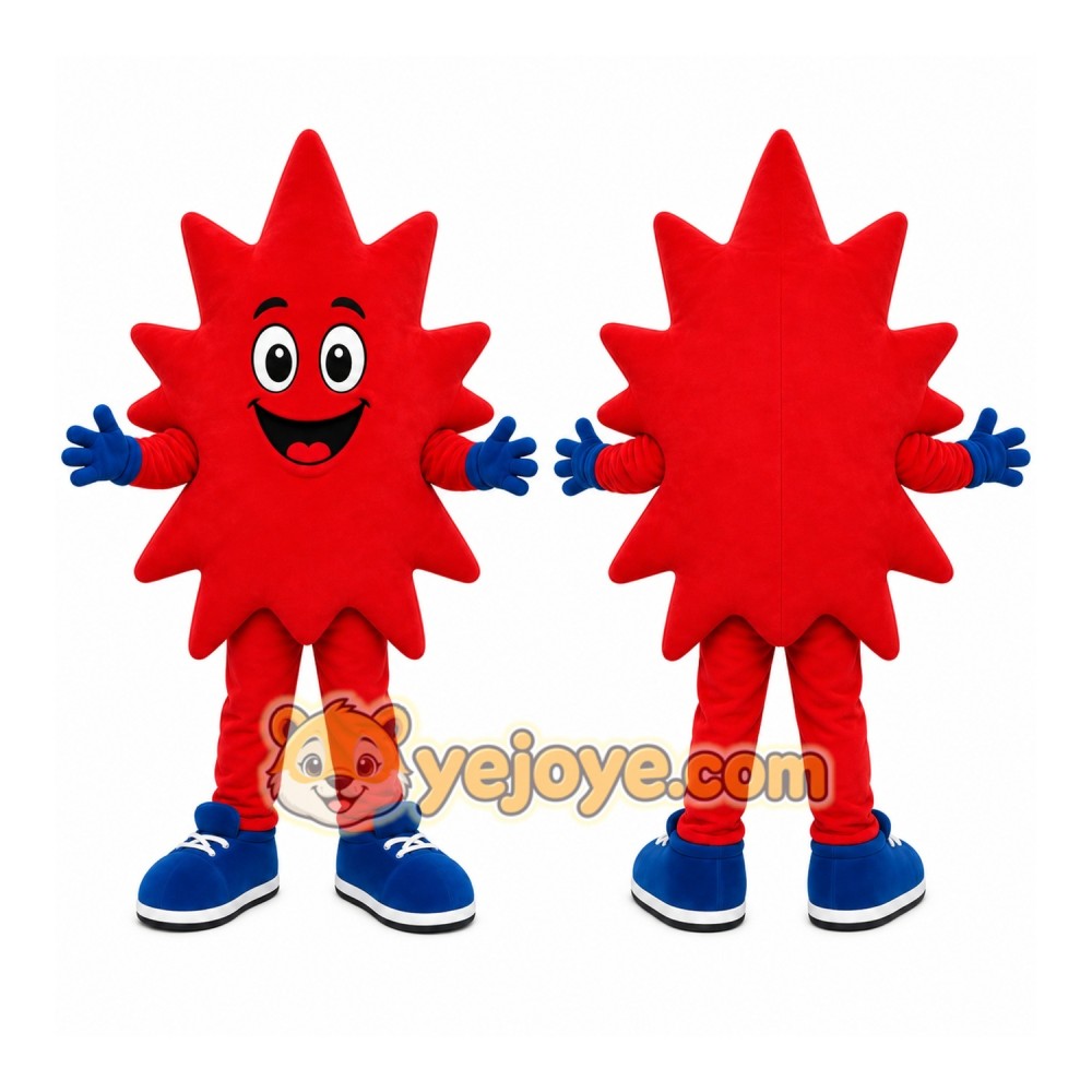 Red Maple Leaf Mascot Costume Red Maple Leaf Mascot Costume
