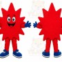 Red Maple Leaf Mascot Costume