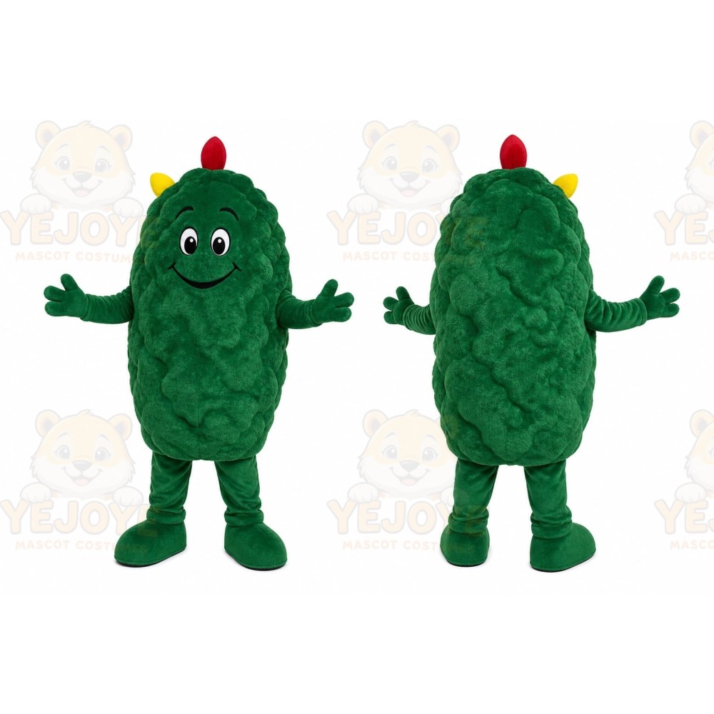 Green Pickle Mascot Costume