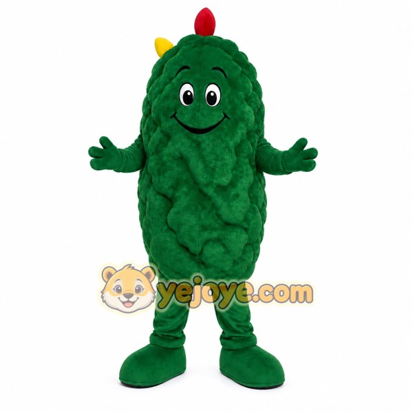 Green Pickle Mascot Costume Green Pickle Mascot Costume