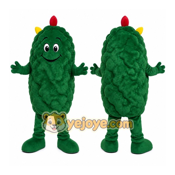 Green Pickle Mascot Costume