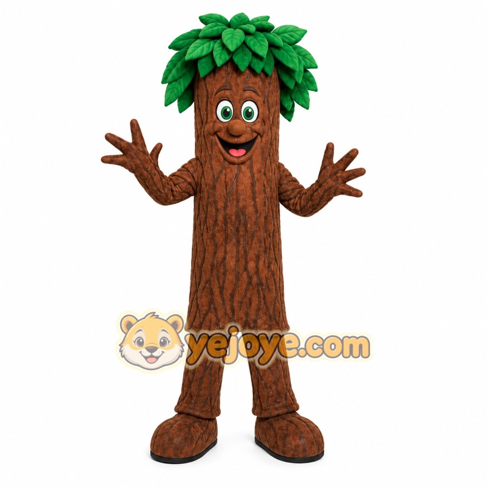 Brown Tree Mascot Costume