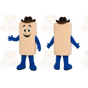 Beige Tube Mascot Costume