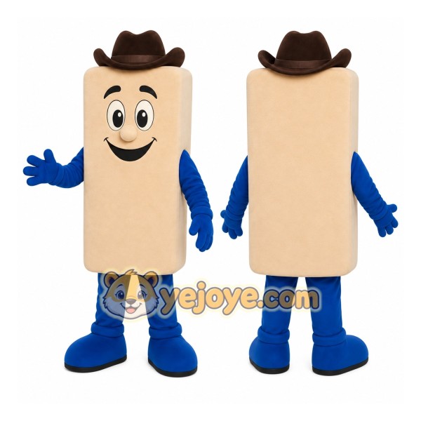 Beige Tube Mascot Costume