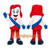 Red White Candy Mascot Costume Red White Candy Mascot Costume