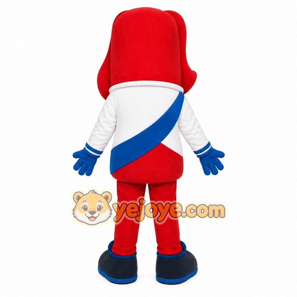 Red White Candy Mascot Costume Red White Candy Mascot Costume
