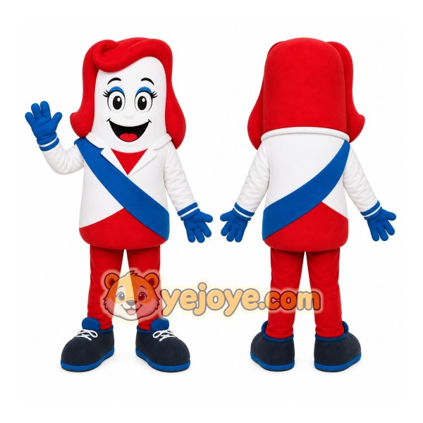 Red White Candy Mascot Costume
