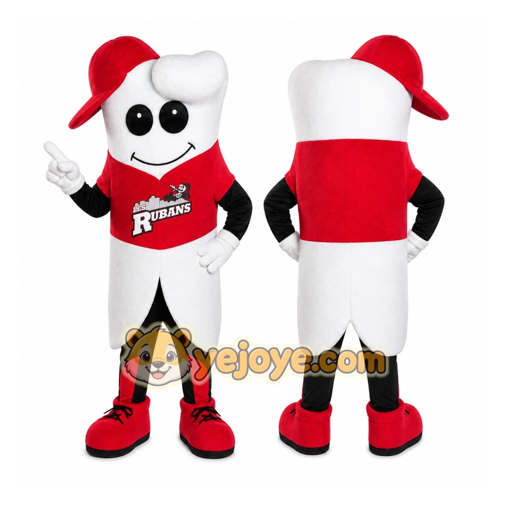 Santa Teeth Mascot Costume Santa Teeth Mascot Costume