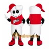 Santa Teeth Mascot Costume Santa Teeth Mascot Costume