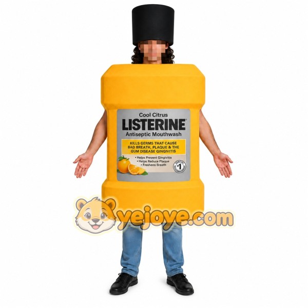 Yellow Bottle Mascot Costume