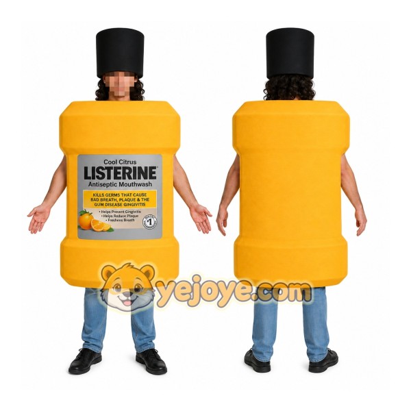 Yellow Bottle Mascot Costume