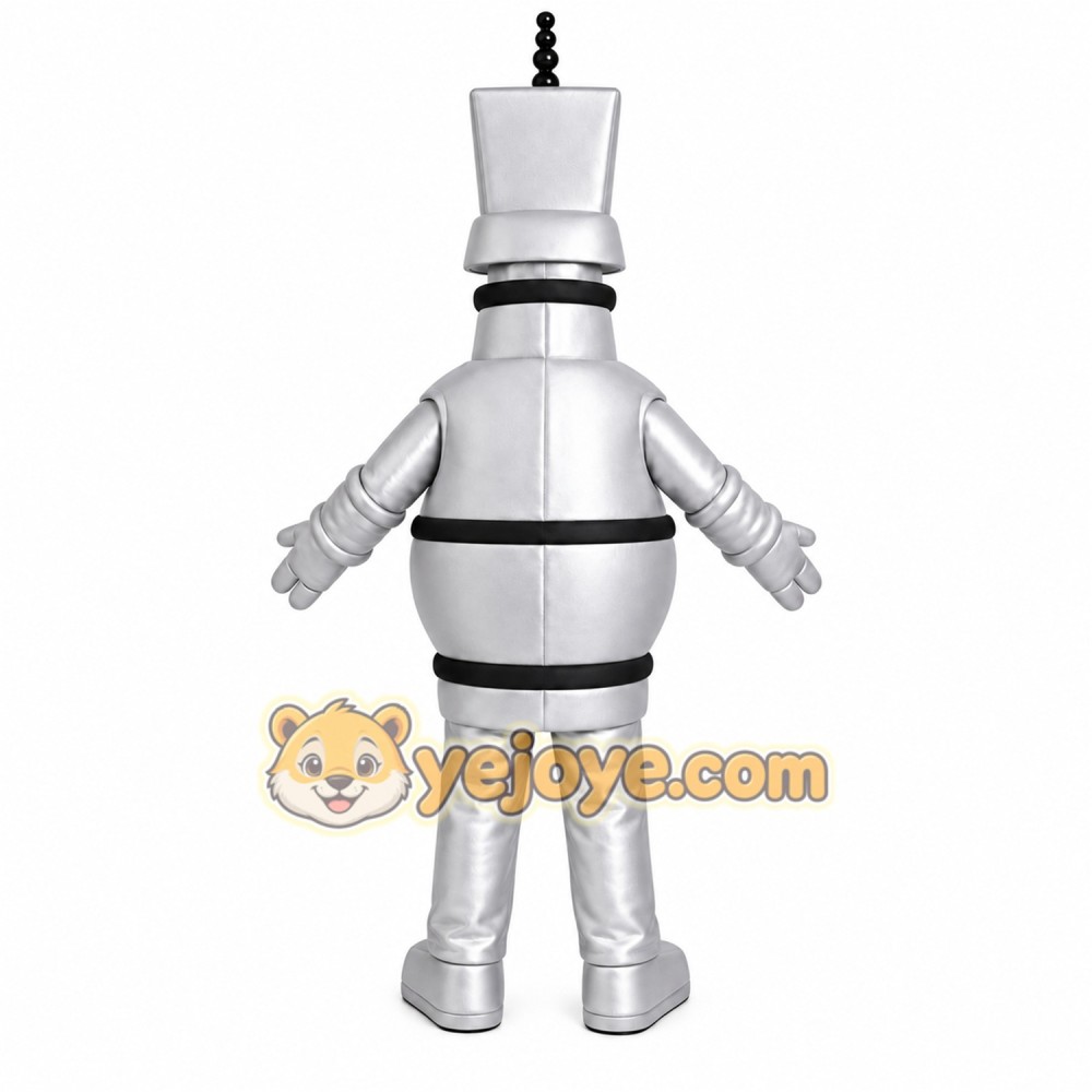 Silver Robot Mascot Costume