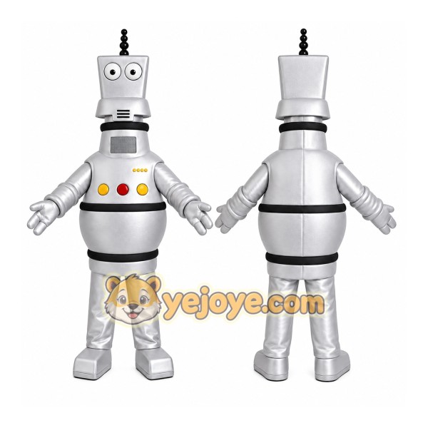 Silver Robot Mascot Costume