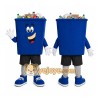 Blue Bin Mascot Costume Blue Bin Mascot Costume