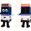 Blue Bus Mascot Costume