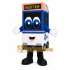 Blue Bus Mascot Costume Blue Bus Mascot Costume