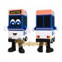 Blue Bus Mascot Costume
