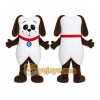 White Brown Puppy Mascot Costume White Brown Puppy Mascot Costume