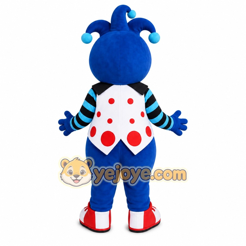 Spotted Clown Mascot Costume Spotted Clown Mascot Costume
