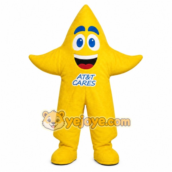 Yellow Star Mascot Costume