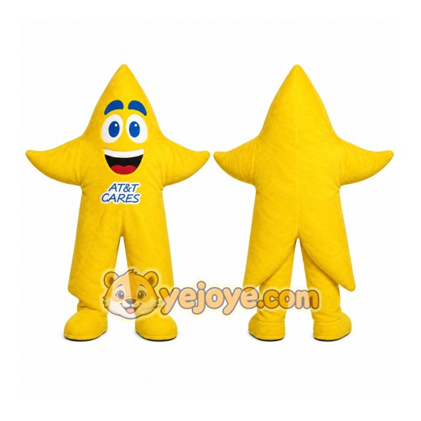 Yellow Star Mascot Costume