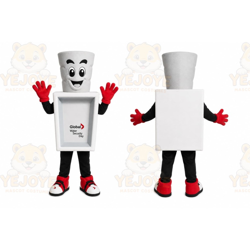 White Bottle Mascot Costume