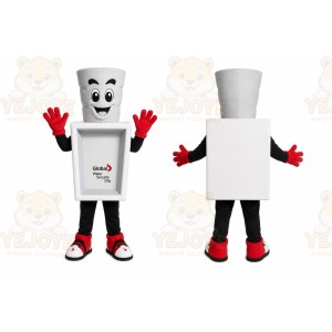 White Bottle Mascot Costume