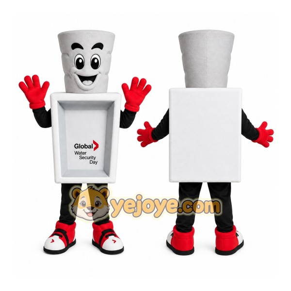 White Bottle Mascot Costume