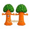 Smiling Tree Mascot Costume