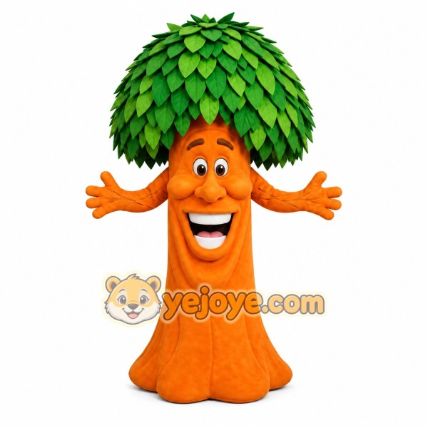 Smiling Tree Mascot Costume