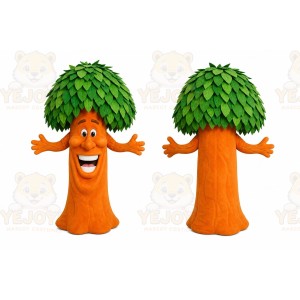 Smiling Tree Mascot Costume