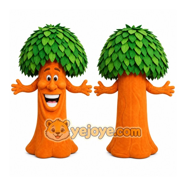 Smiling Tree Mascot Costume