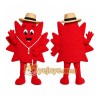 Maple Leaf Hat Mascot Costume Maple Leaf Hat Mascot Costume