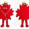 Maple Leaf Hat Mascot Costume