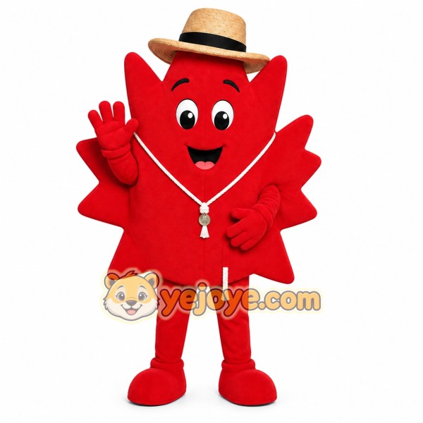 Maple Leaf Hat Mascot Costume
