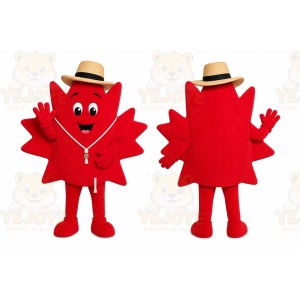 Maple Leaf Hat Mascot Costume