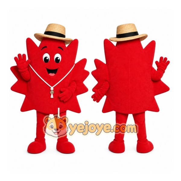 Maple Leaf Hat Mascot Costume