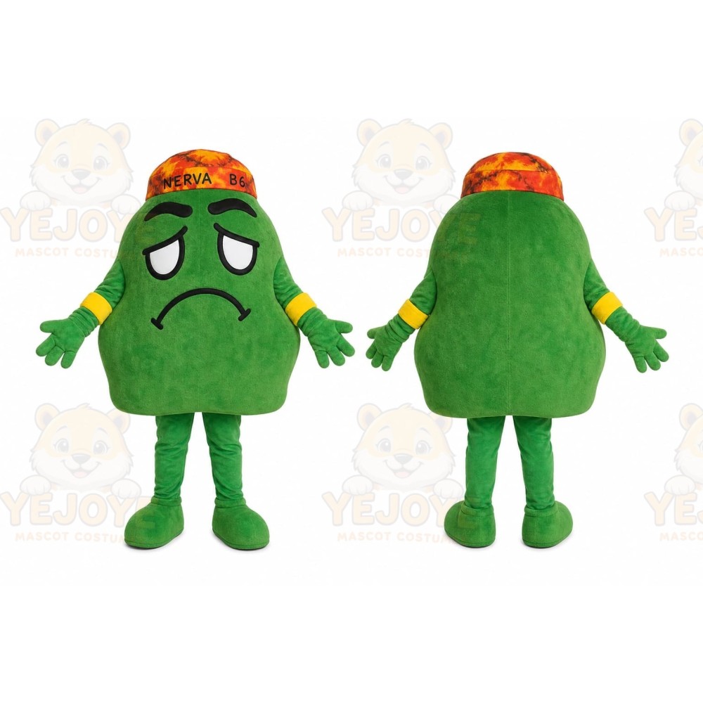 Green Avocado Mascot Costume
