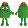 Green Avocado Mascot Costume