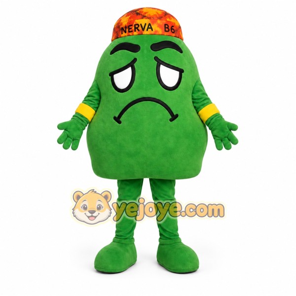 Green Avocado Mascot Costume